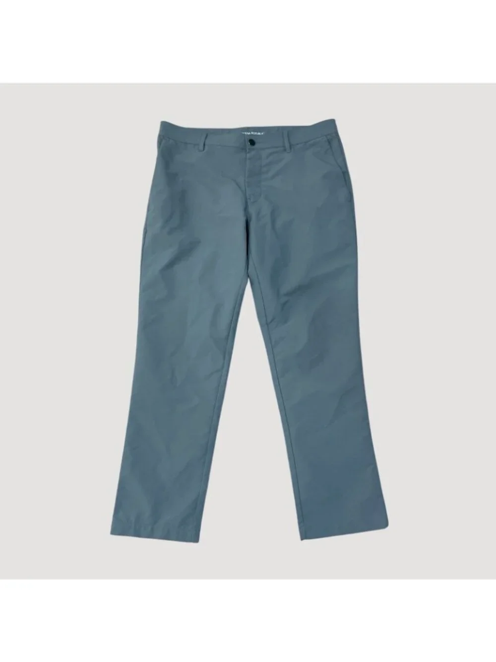 Banana Republic Flat Front Tech Pants Men's 34x29 Gray  Polyester